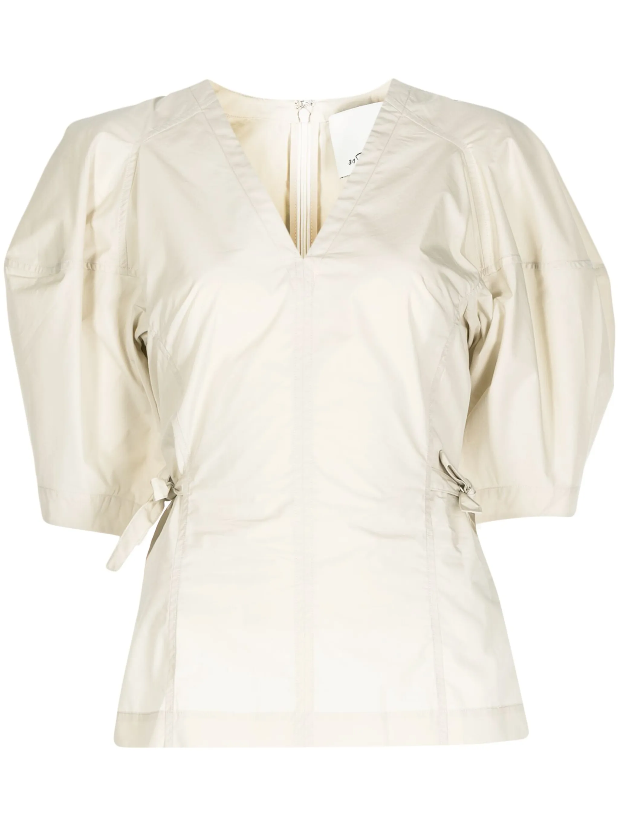 Топ с V-образным вырезом и короткими рукавами 3.1 Phillip Lim, кремовый
Топ с V-образным вырезом и короткими рукавами 3.1 Phillip Lim, кремовый