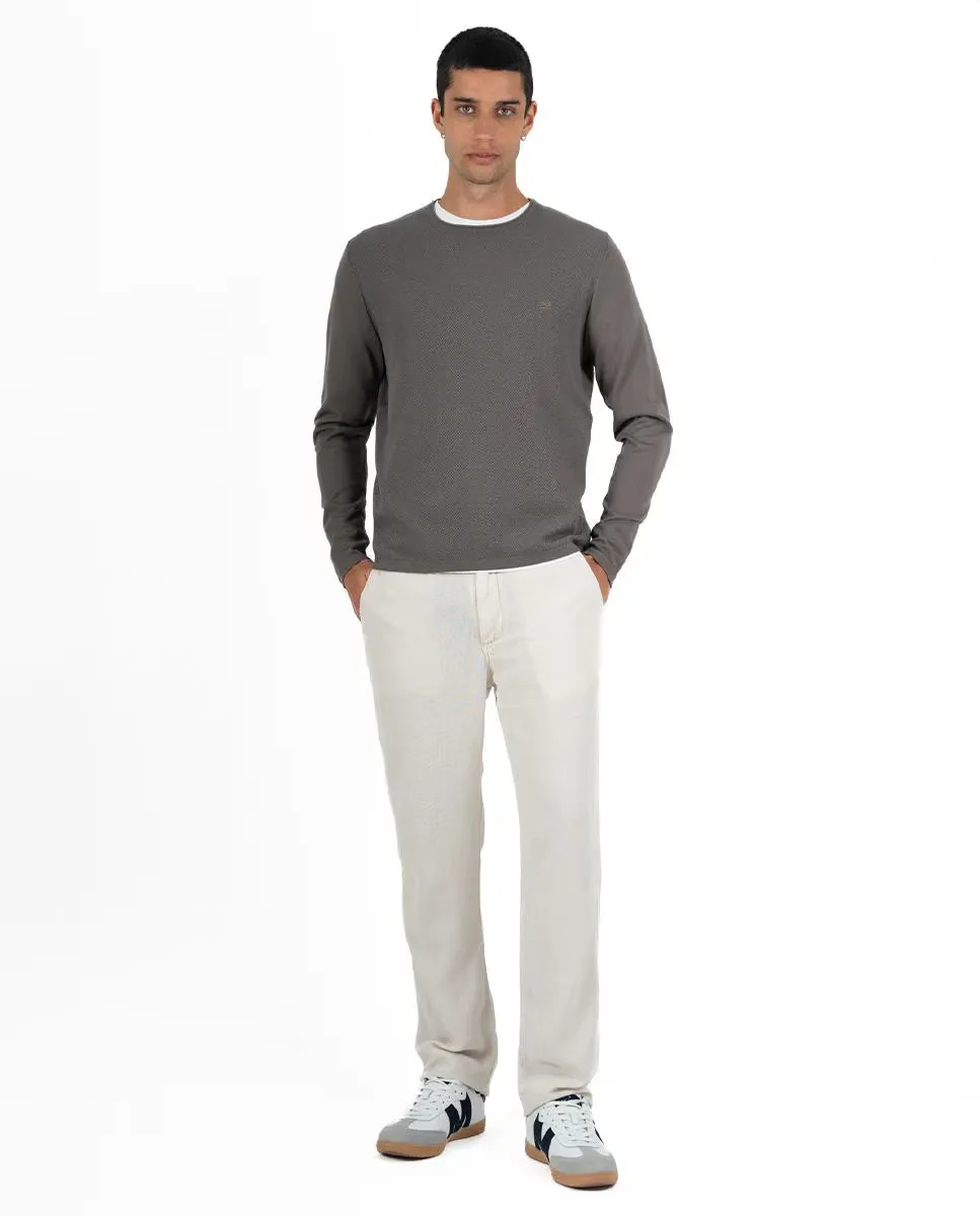 Мужской хлопковый свитер с круглым вырезом Makarthy, темно-серый
Мужской хлопковый свитер с круглым вырезом Makarthy, темно-серый