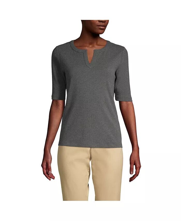 Жен. Хлопок Полиэстер Современный С разрезом до локтя и рукавами до локтя Lands' End, серый
Жен. Хлопок Полиэстер Современный С разрезом до локтя и рукавами до локтя Lands' End, серый