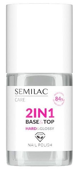 Semilac Hard & Glossy 2w1 основа лака для ногтей, 7 ml
Semilac Hard & Glossy 2w1 основа лака для ногтей, 7 ml