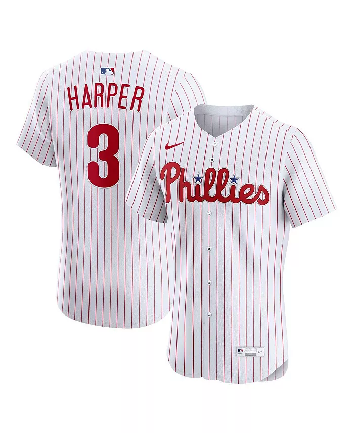 Мужская белая элитная футболка Philadelphia Phillies для дома Bryce Harper Nike
Мужская белая элитная футболка Philadelphia Phillies для дома Bryce Harper Nike
