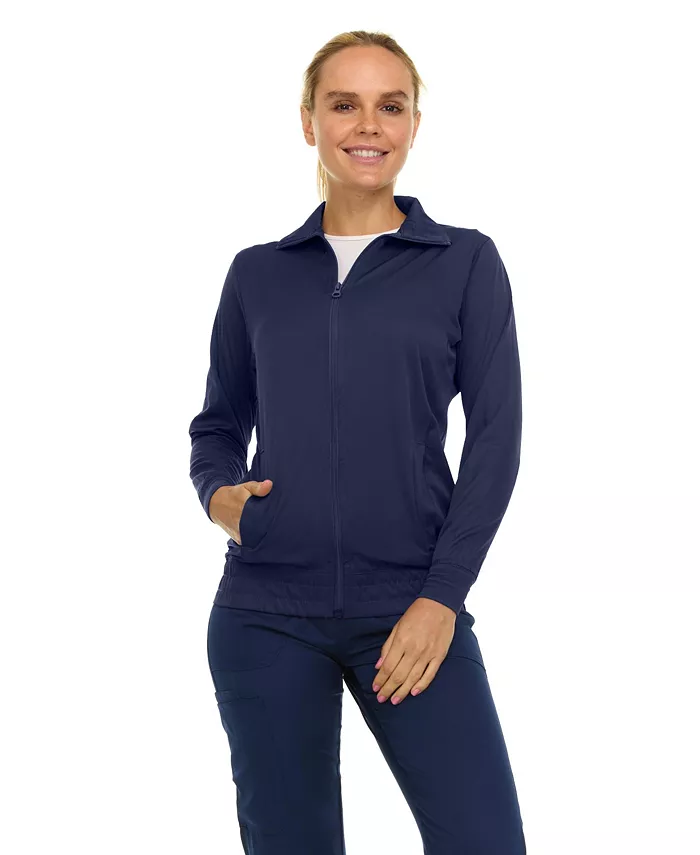 Женская медицинская куртка, куртка медсестры на молнии спереди, утеплённое пальто из ткани, растягивающейся в 4 стороны, оловянный цвет, размер X L Medichic, синий 
Женская медицинская куртка, куртка медсестры на молнии спереди, утеплённое пальто из ткани, растягивающейся в 4 стороны, оловянный цвет, размер X L Medichic, синий