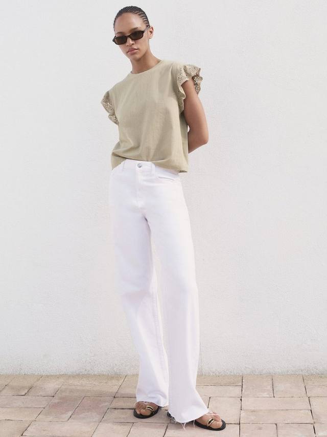 Футболка Voli с рукавами-рюшами Mango, Medium Brown
Футболка Voli с рукавами-рюшами Mango, Medium Brown