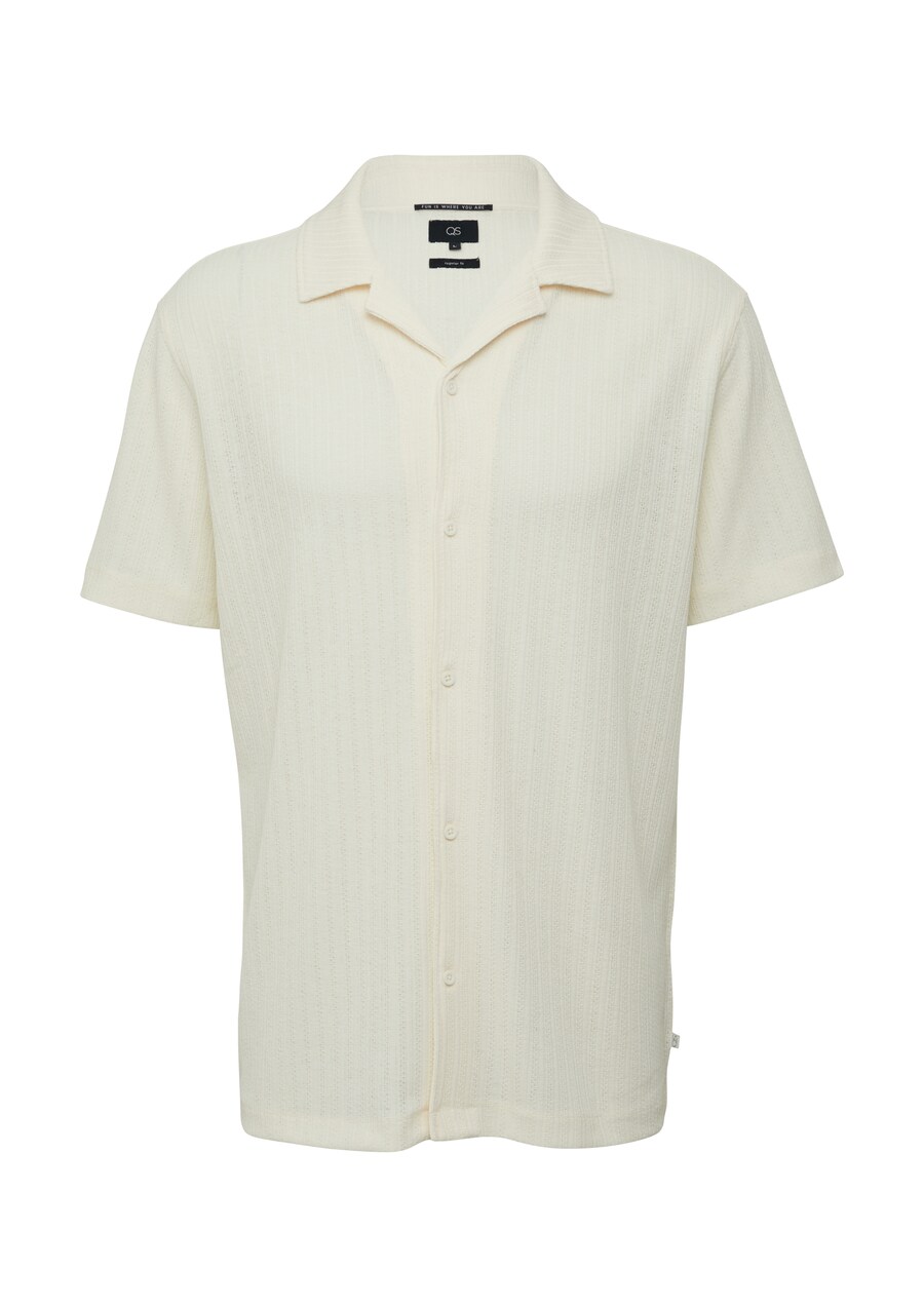 Рубашка на пуговицах классического кроя QS, экрю
Рубашка на пуговицах классического кроя QS, экрю