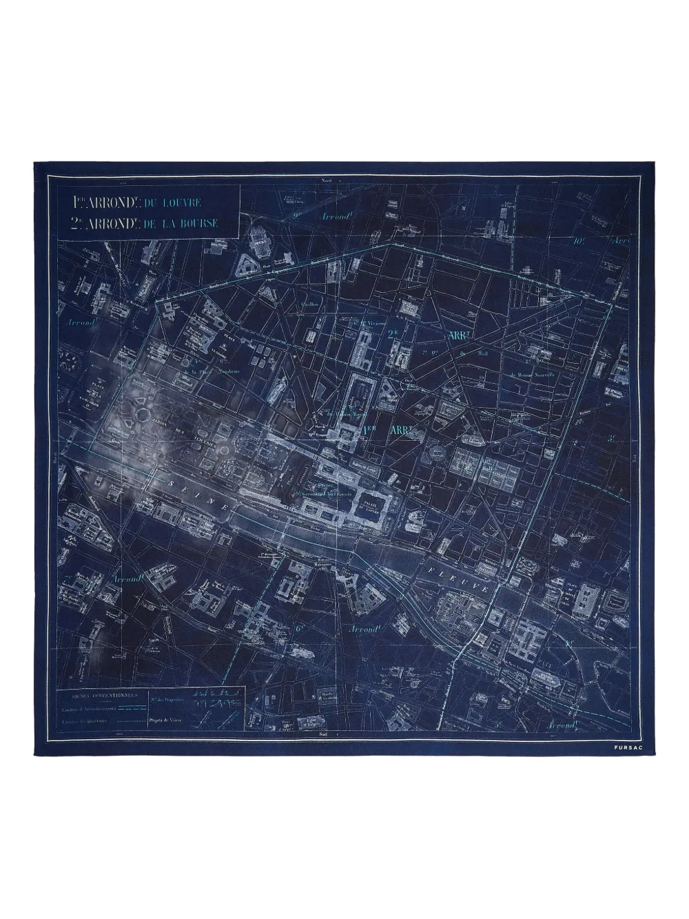 Шарф с картой FURSAC, синий
Шарф с картой FURSAC, синий