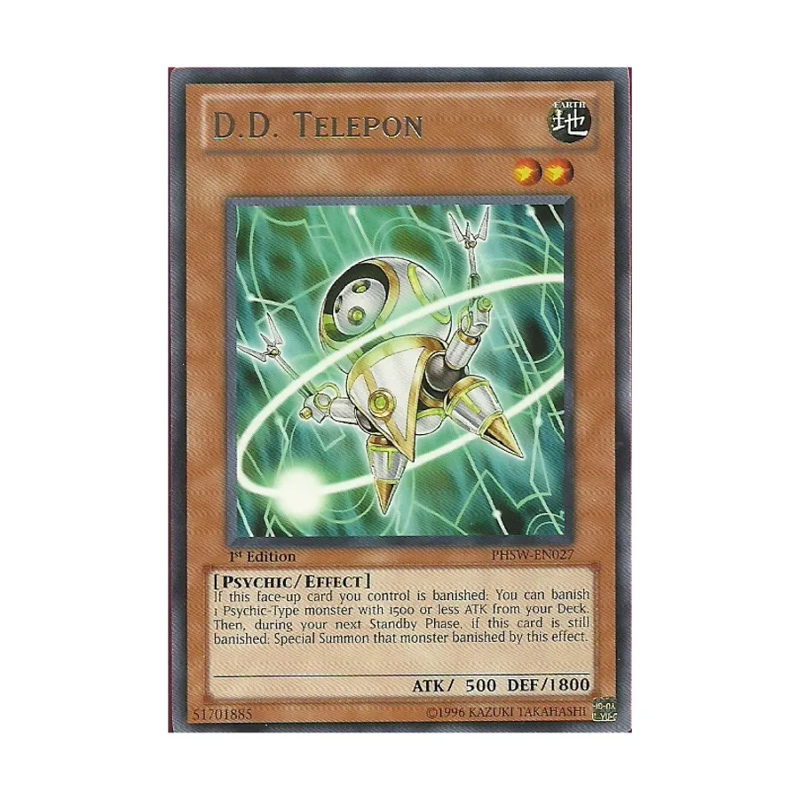 CCG Д.Д. Телепон (Редкий), Yu-Gi-Oh - Photon Shockwave - Singles
CCG Д.Д. Телепон (Редкий), Yu-Gi-Oh - Photon Shockwave - Singles