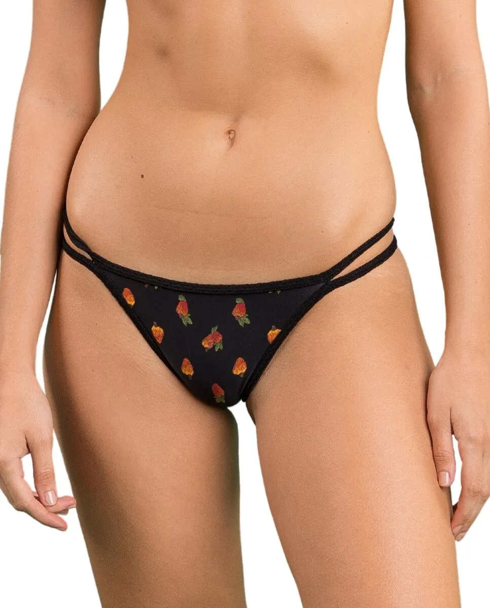 Бразильские плавки бикини с принтом Río de Sol, черный
Бразильские плавки бикини с принтом Río de Sol, черный