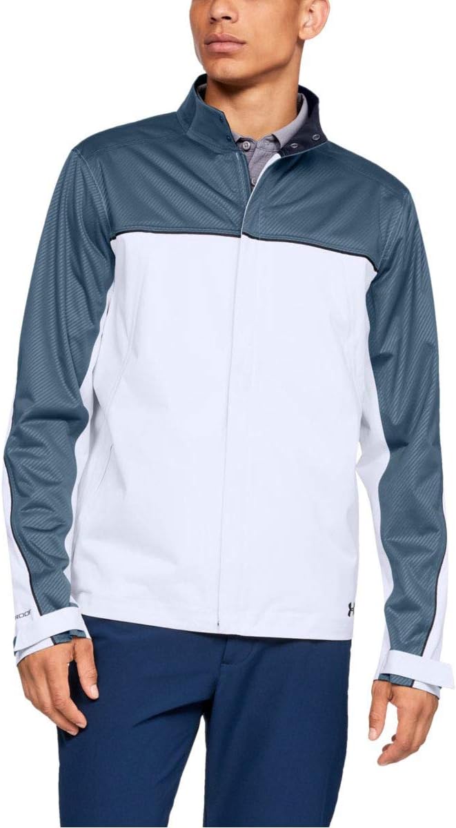 Under Armour, Storm Rain Jacket, мужская куртка, White/Static Blue/Black
Under Armour, Storm Rain Jacket, мужская куртка, White/Static Blue/Black