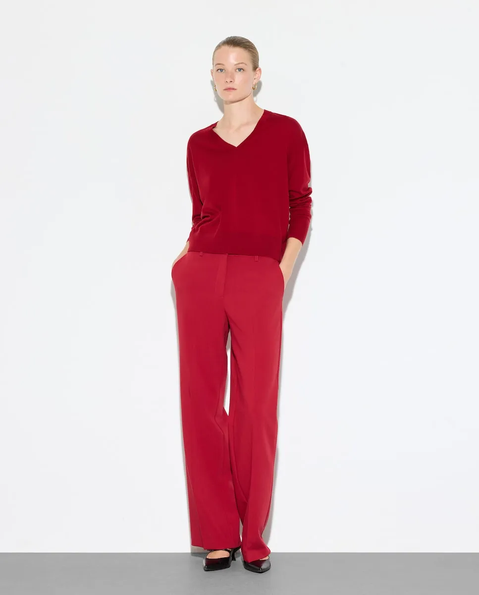 Женский джемпер с V-образным вырезом Woman El Corte Inglés, красный
Женский джемпер с V-образным вырезом Woman El Corte Inglés, красный