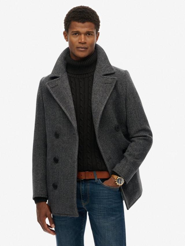 Шерстяное пальто pea coat Superdry
Шерстяное пальто pea coat Superdry