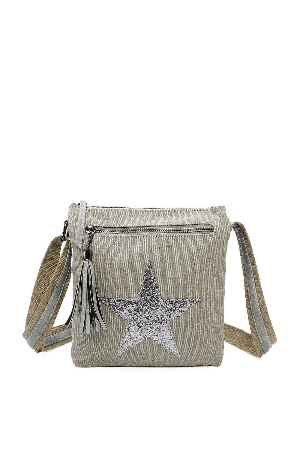 Холщовая сумка через плечо с кисточками и тройной молнией Fontanella Fashion, серый
Холщовая сумка через плечо с кисточками и тройной молнией Fontanella Fashion, серый