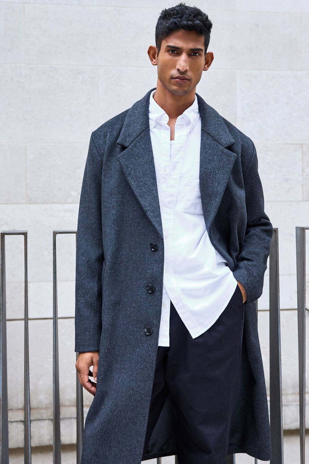 Мягкое на ощупь свободное пальто из эпсомской шерсти Next, серый
Мягкое на ощупь свободное пальто из эпсомской шерсти Next, серый