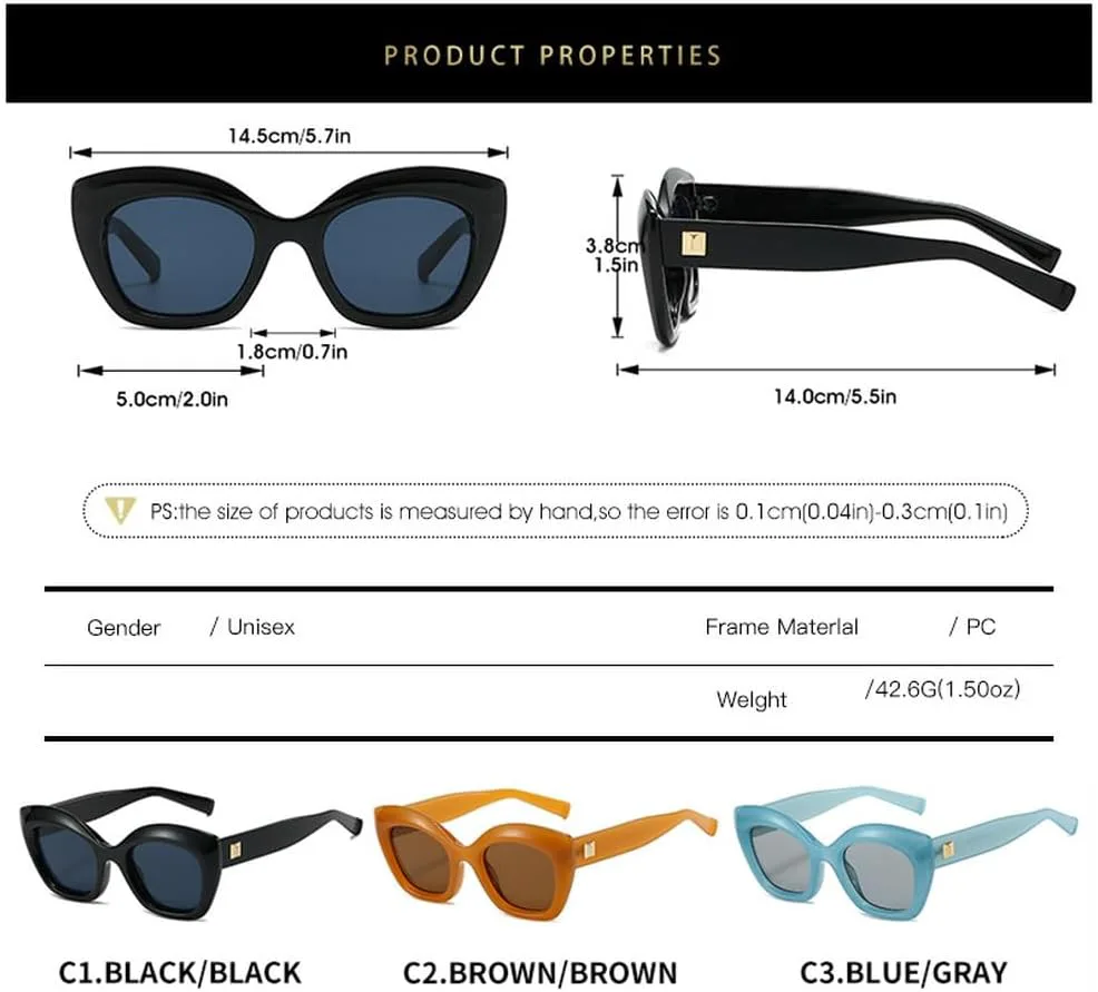 Солнцезащитные очки LVTFCO Cat Eye Jelly Color для женщин, ретро-очки с заклепками для мужчин, очки с леопардовым принтом, защита от ультрафиолета UV400, Green
Солнцезащитные очки LVTFCO Cat Eye Jelly Color для женщин, ретро-очки с заклепками для мужчин, очки с леопардовым принтом, защита от ультрафиолета UV400, Green