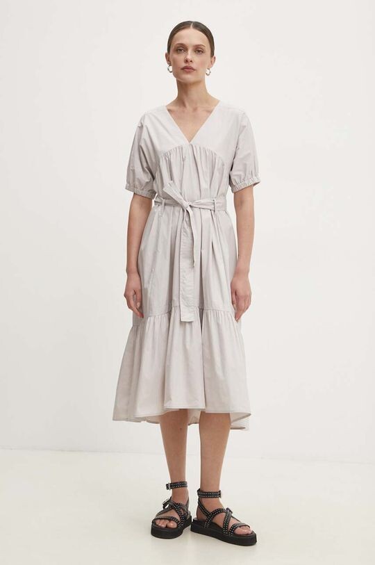 Хлопковое платье Answear Lab, бежевый
Хлопковое платье Answear Lab, бежевый