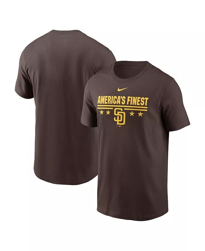 Мужская коричневая футболка с символикой местного родного города Сан-Диего Падрес Nike
Мужская коричневая футболка с символикой местного родного города Сан-Диего Падрес Nike