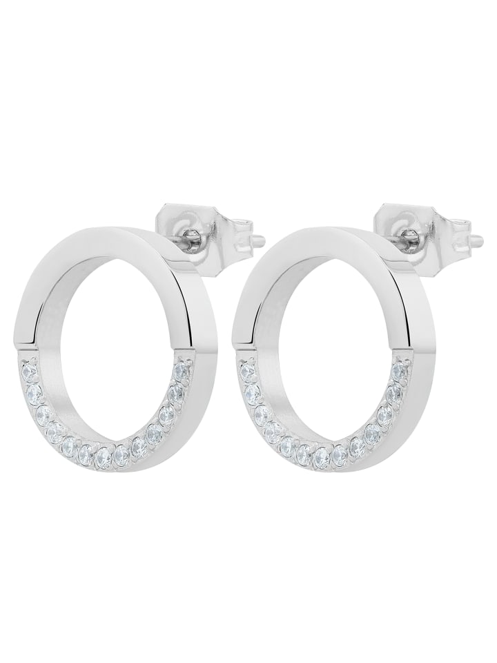 Adeliás Женские серьги - серьги-гвоздики из нержавеющей стали со стразами, серебристого цвета
Adeliás Женские серьги - серьги-гвоздики из нержавеющей стали со стразами, серебристого цвета