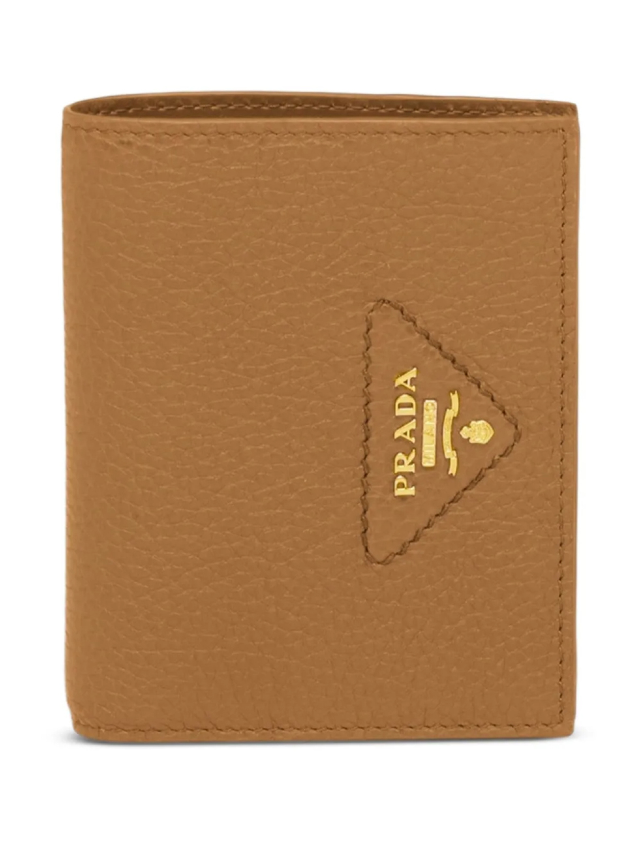 Маленький кошелек с треугольным логотипом Prada, коричневый
Маленький кошелек с треугольным логотипом Prada, коричневый