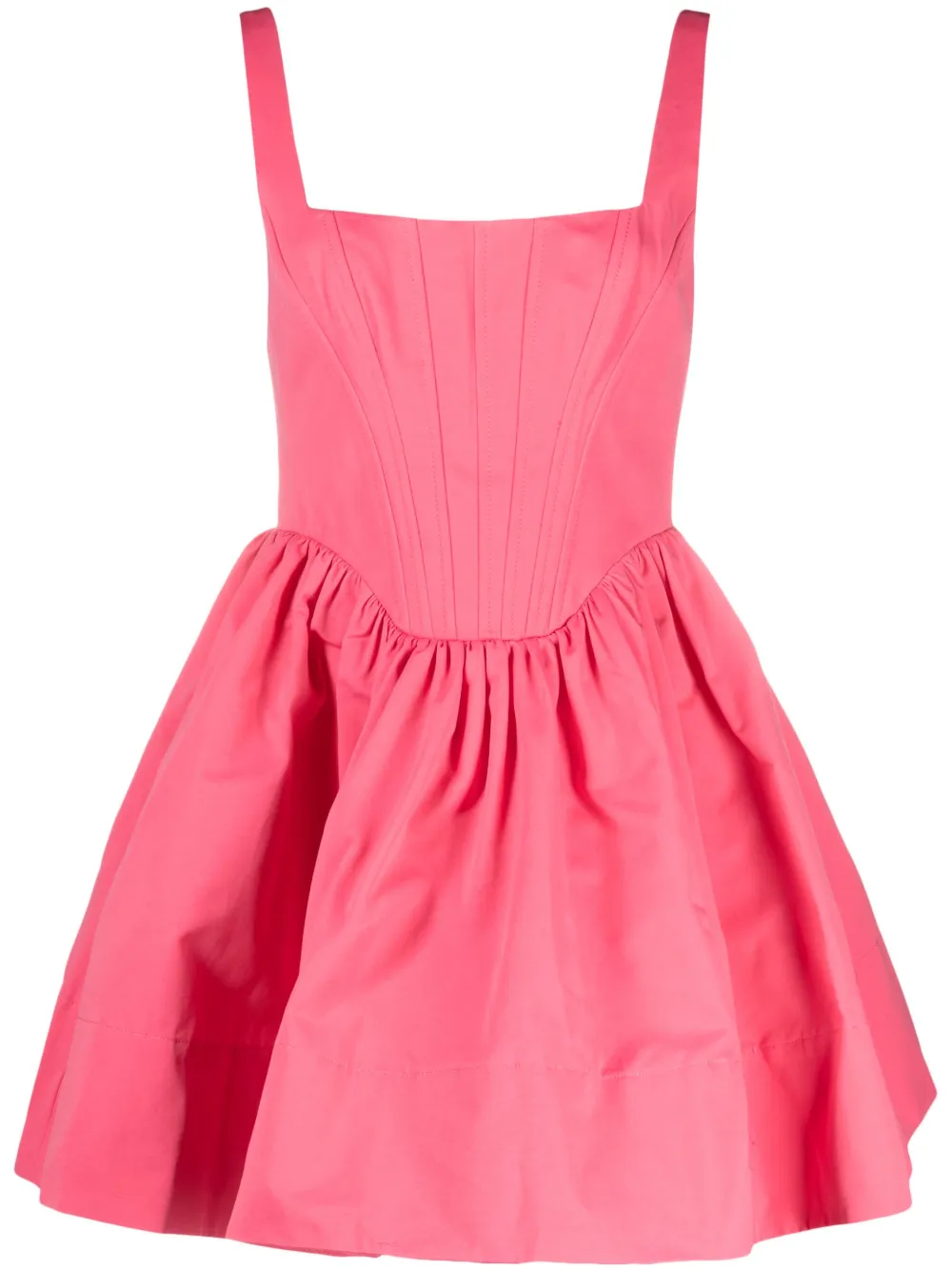 Расклешенное платье мини Landscape STAUD, розовый 
Расклешенное платье мини Landscape STAUD, розовый