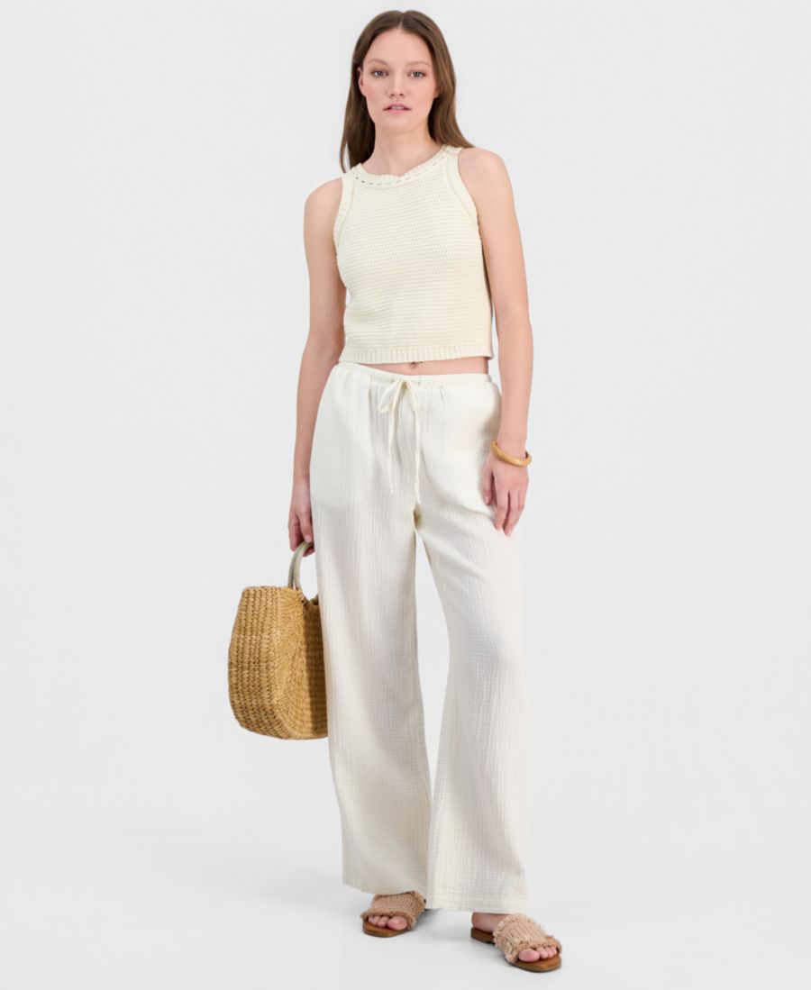 Пляжные брюки из хлопчатобумажной марли с завязками для подростков Indigo Rein, White
Пляжные брюки из хлопчатобумажной марли с завязками для подростков Indigo Rein, White