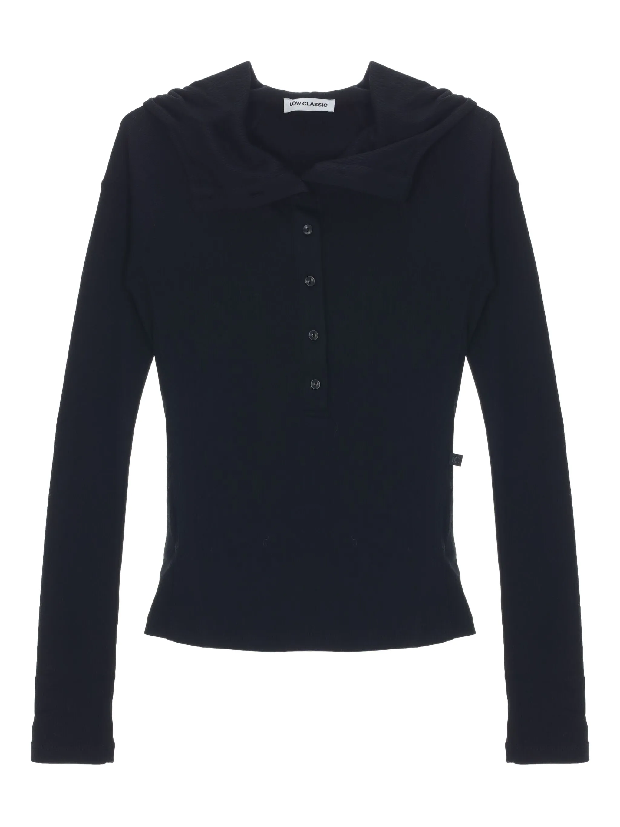 Худи на пуговицах Low Classic, черный
Худи на пуговицах Low Classic, черный
