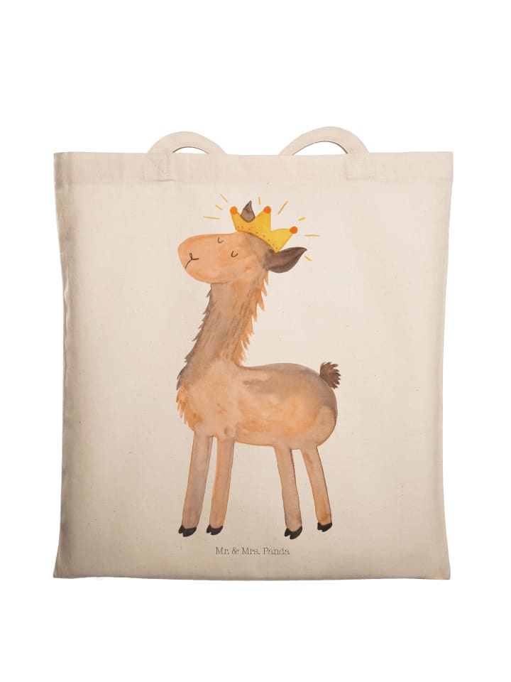 Сумка-шоппер Lama King без слогана кремового цвета Mr. & Mrs. Panda
Сумка-шоппер Lama King без слогана кремового цвета Mr. & Mrs. Panda