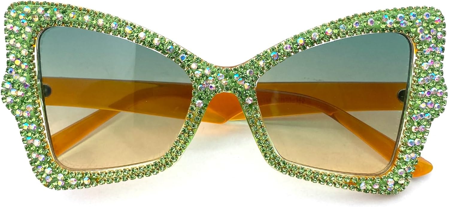 Роскошные солнцезащитные очки-бабочки с бриллиантами для женщин, винтажные, большие, в форме «кошачьего глаза», со стразами, ювелирные украшения для вечеринок mincl, Green
Роскошные солнцезащитные очки-бабочки с бриллиантами для женщин, винтажные, большие, в форме «кошачьего глаза», со стразами, ювелирные украшения для вечеринок mincl, Green