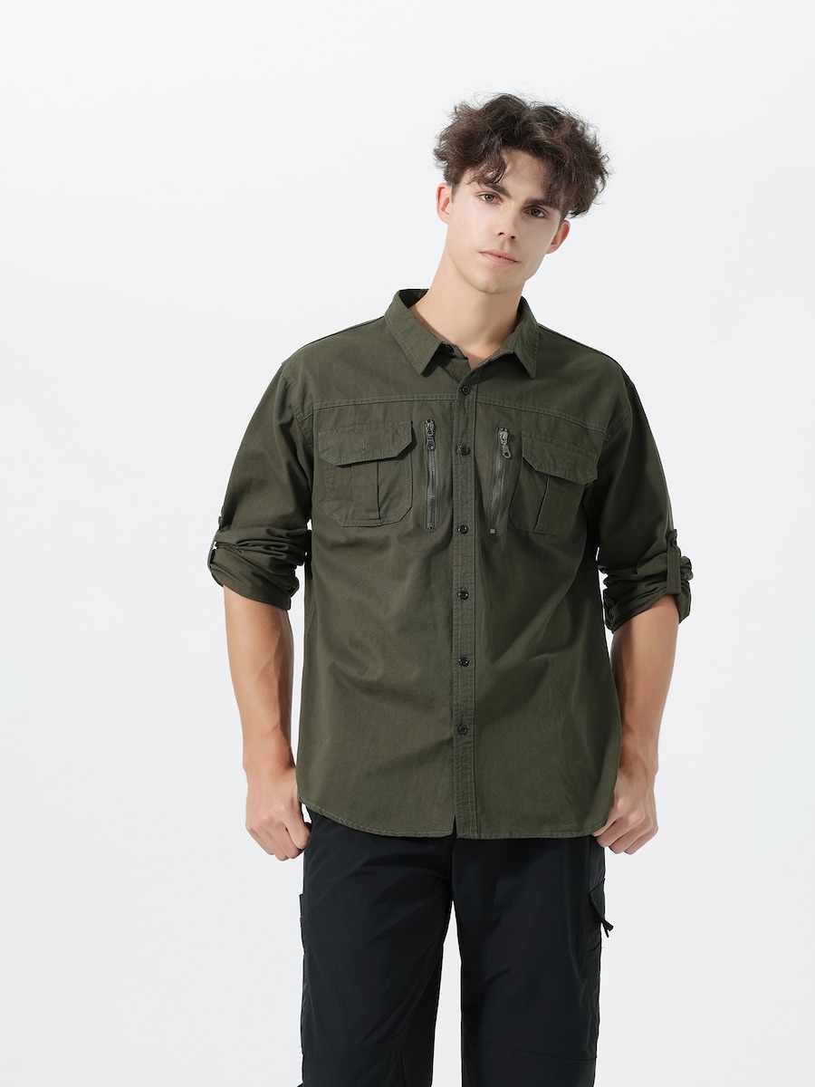 Рубашка на пуговицах классического кроя Youthup, зеленый
Рубашка на пуговицах классического кроя Youthup, зеленый