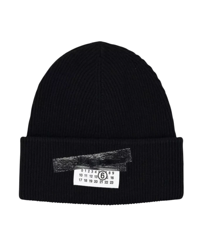 Вязаная шапка с эффектной аппликацией Mm6 Maison Margiela, черный
Вязаная шапка с эффектной аппликацией Mm6 Maison Margiela, черный