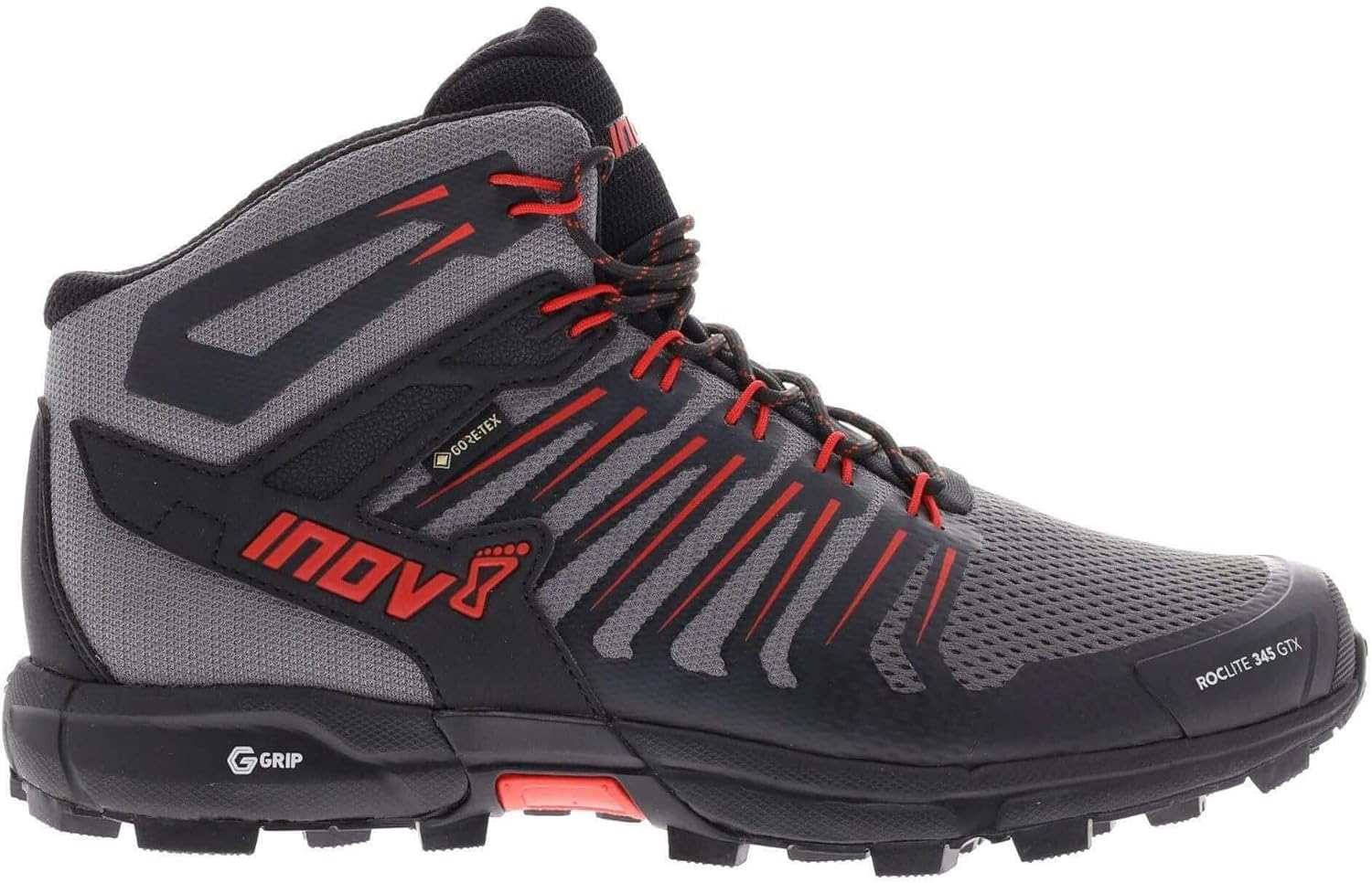 Мужские водонепроницаемые легкие походные ботинки Inov-8 Roclite 345 GTX INOV8, серый/черный/красный
Мужские водонепроницаемые легкие походные ботинки Inov-8 Roclite 345 GTX INOV8, серый/черный/красный