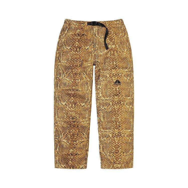 Брюки Supreme x Nike ACG Belted Denim Pant Gold Snakeskin, золотой 
Брюки Supreme x Nike ACG Belted Denim Pant Gold Snakeskin, золотой