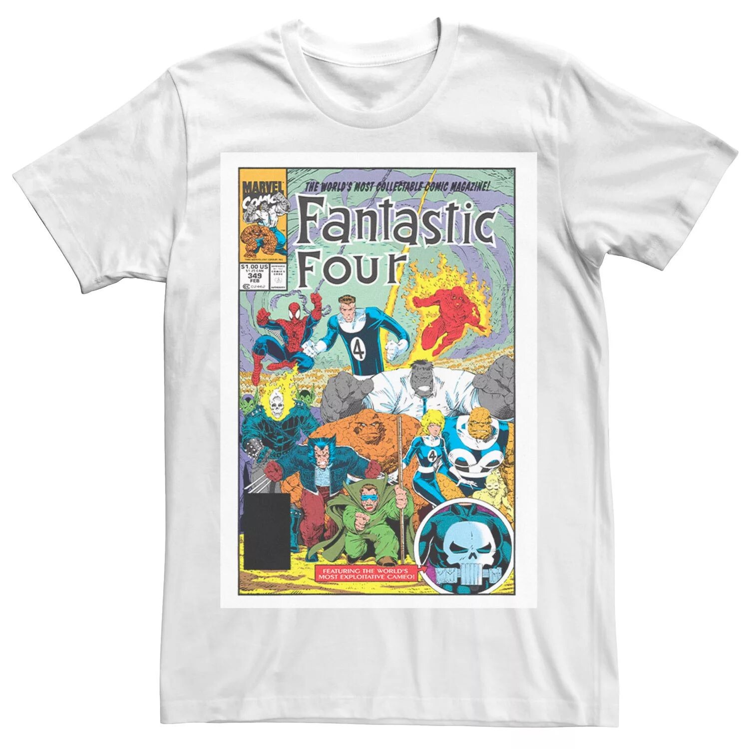 Мужская футболка с обложкой комиксов Marvel Fantastic Four и графическим рисунком 
Мужская футболка с обложкой комиксов Marvel Fantastic Four и графическим рисунком