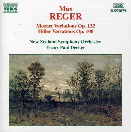 CD диск Reger / Decker / New Zealand Symphony: Mozart Variations / Hiller Variations
CD диск Reger / Decker / New Zealand Symphony: Mozart Variations / Hiller Variations