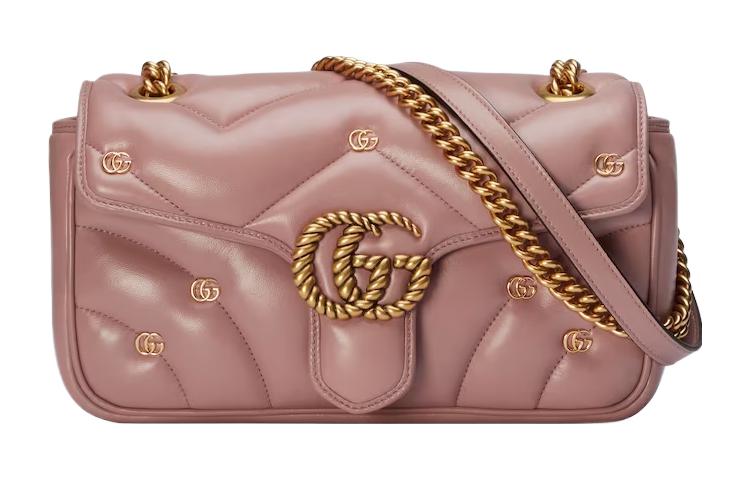 GUCCI Сумка GG Marmont стеганая кожаная через плечо женская розовая
GUCCI Сумка GG Marmont стеганая кожаная через плечо женская розовая