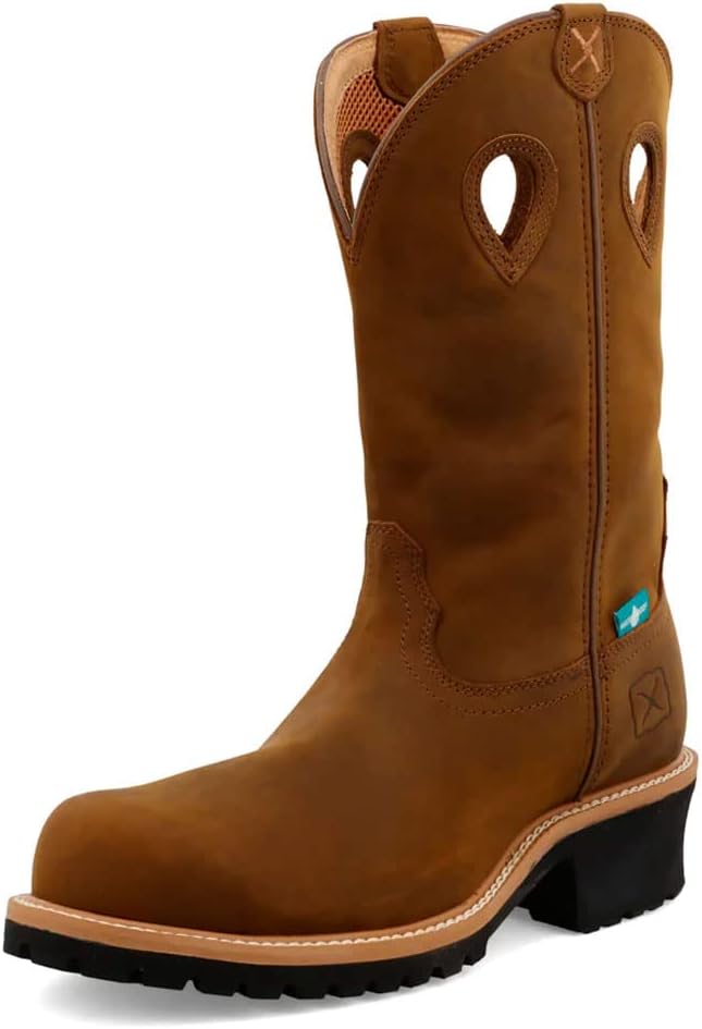 Мужские ковбойские ботинки Twisted X высотой 30 см с композитным носком, Distressed Saddle & Saddle
Мужские ковбойские ботинки Twisted X высотой 30 см с композитным носком, Distressed Saddle & Saddle