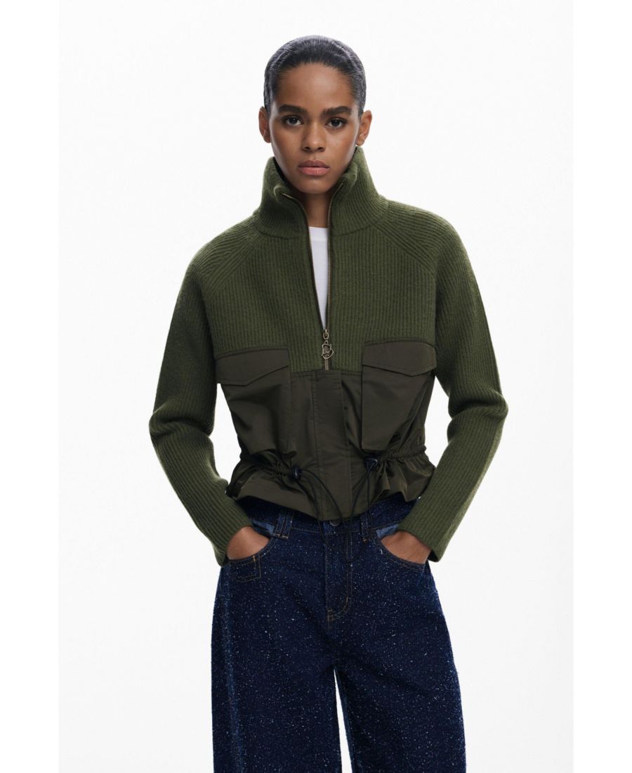 Женский свитер на молнии с карманами Desigual, Green
Женский свитер на молнии с карманами Desigual, Green