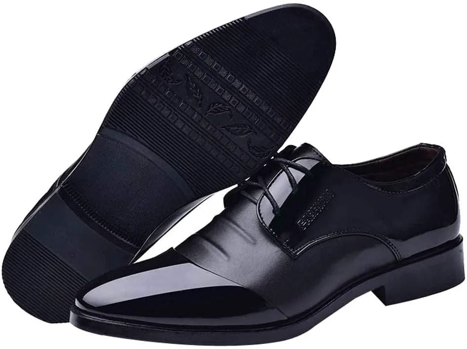 BORAMAX Men's Lace-Up Oxford Shoes, Business PU Leather Shoes Casual Comfortable Dress Shoe Male Suit Shoes, черный
BORAMAX Men's Lace-Up Oxford Shoes, Business PU Leather Shoes Casual Comfortable Dress Shoe Male Suit Shoes, черный