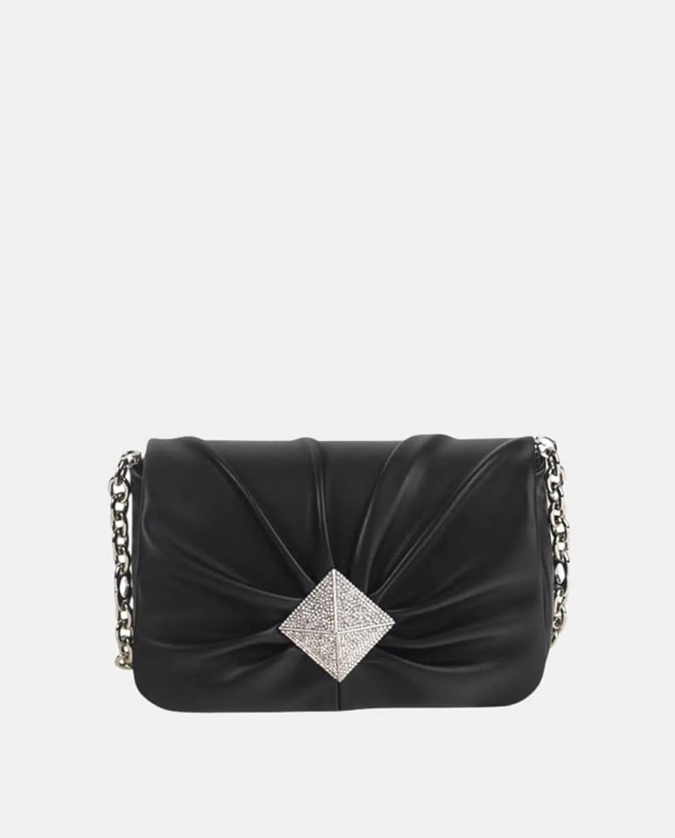 Сумка через плечо из кожи с клапаном Volum, черный
Сумка через плечо из кожи с клапаном Volum, черный