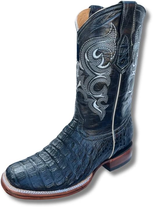 Мужские ковбойские сапоги GadwallAR с экзотическим узором, кожаные, серии Alex с рисунком под змею, каймана и страуса, с квадратным носком, слипон, Belly Navy
Мужские ковбойские сапоги GadwallAR с экзотическим узором, кожаные, серии Alex с рисунком под змею, каймана и страуса, с квадратным носком, слипон, Belly Navy