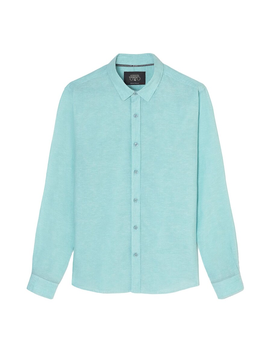 Рубашка на пуговицах классического кроя Le Temps Des Cerises Rodes, аква
Рубашка на пуговицах классического кроя Le Temps Des Cerises Rodes, аква