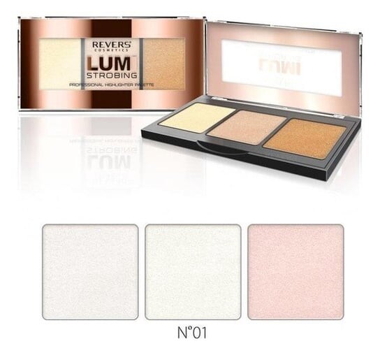 Палитра из трех оттенков хайлайтеров N 01, 12 г Revers, Lumi Strobing
Палитра из трех оттенков хайлайтеров N 01, 12 г Revers, Lumi Strobing