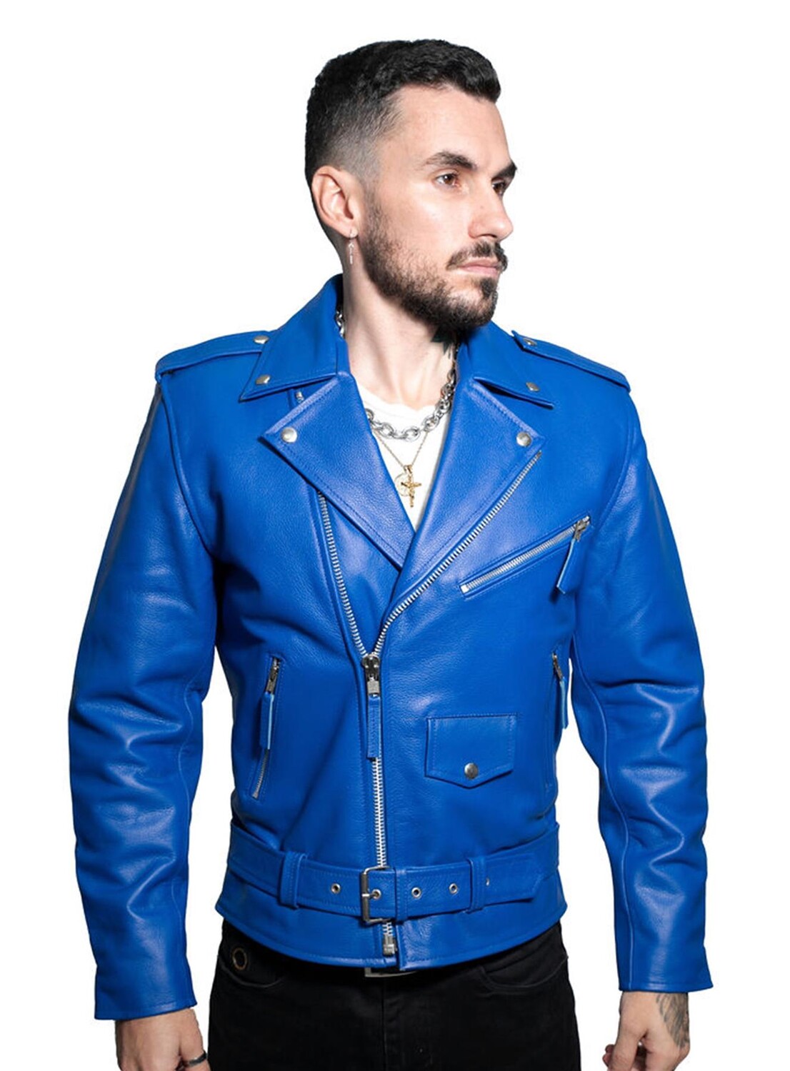 Куртка brando из воловьей кожи для венеции Infinity Leather, синий
Куртка brando из воловьей кожи для венеции Infinity Leather, синий