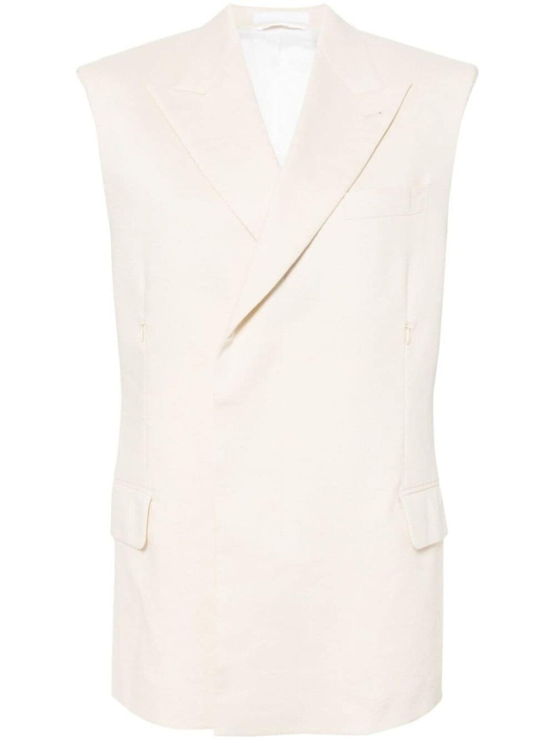 Helmut Lang жилет с заостренными лацканами и подплечниками, белый
Helmut Lang жилет с заостренными лацканами и подплечниками, белый