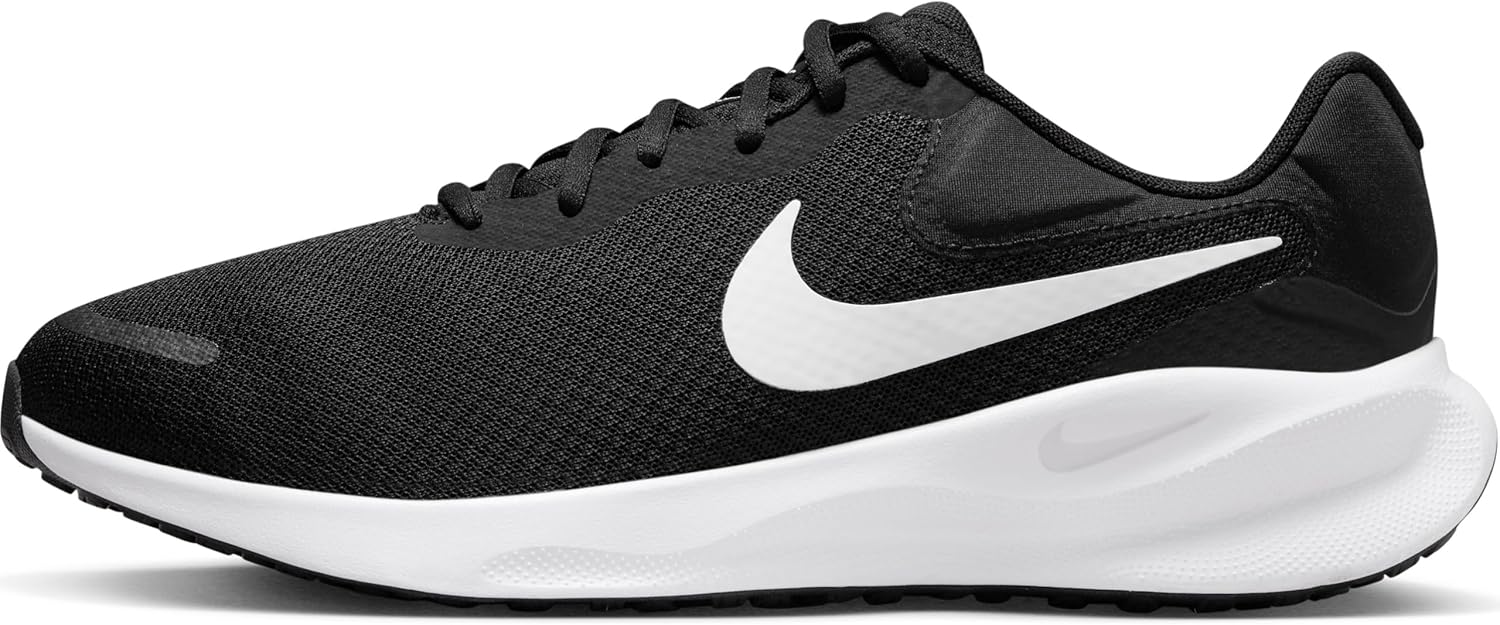 Nike Mens Revolution 7 WideLow, Black White
Nike Mens Revolution 7 WideLow, Black White