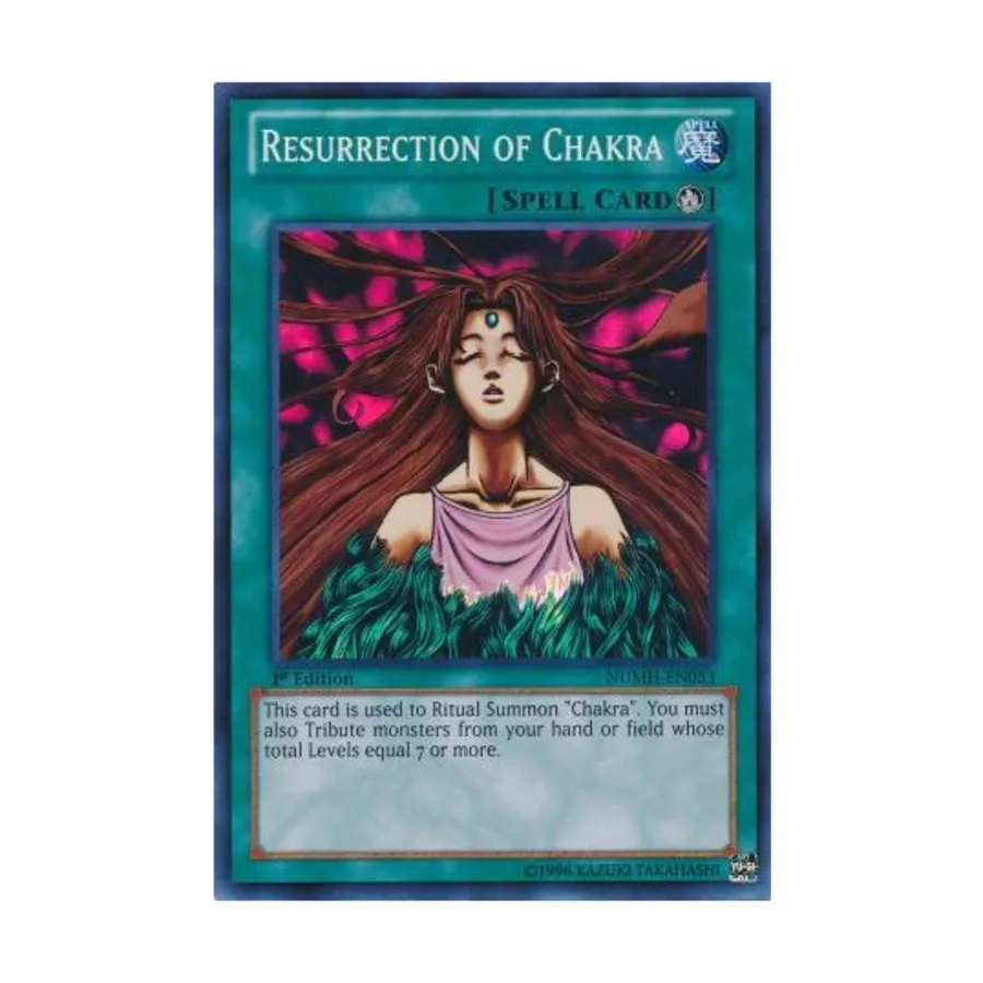 CCG Воскрешение Чакры (Супер Редкий), Yu-Gi-Oh - Number Hunters - Singles
CCG Воскрешение Чакры (Супер Редкий), Yu-Gi-Oh - Number Hunters - Singles