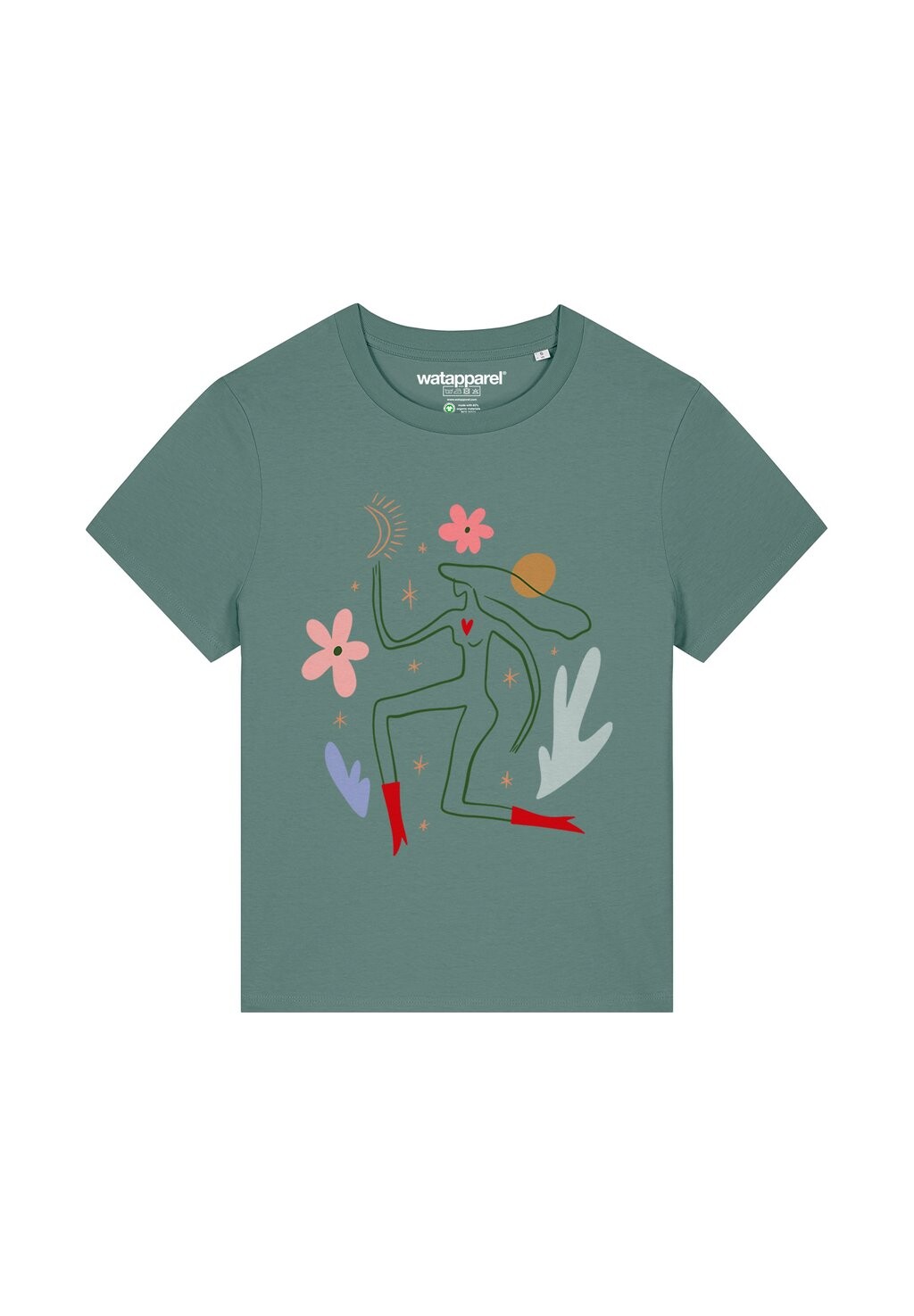 Футболка с принтом LOVE AND FLEX watapparel, темно-зеленый
Футболка с принтом LOVE AND FLEX watapparel, темно-зеленый