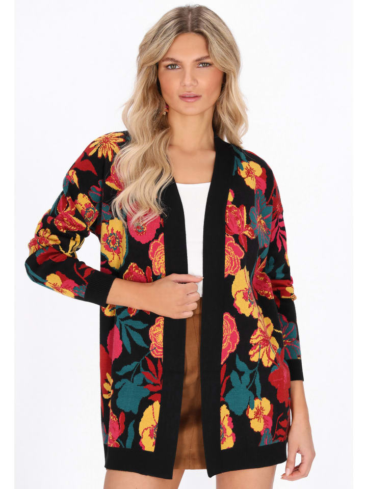 Женский кардиган желтого цвета с разноцветными вставками usha FESTIVAL
Женский кардиган желтого цвета с разноцветными вставками usha FESTIVAL