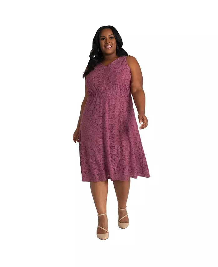 Кружевное платье-миди А-силуэта больших размеров Poetic Justice, розовый
Кружевное платье-миди А-силуэта больших размеров Poetic Justice, розовый