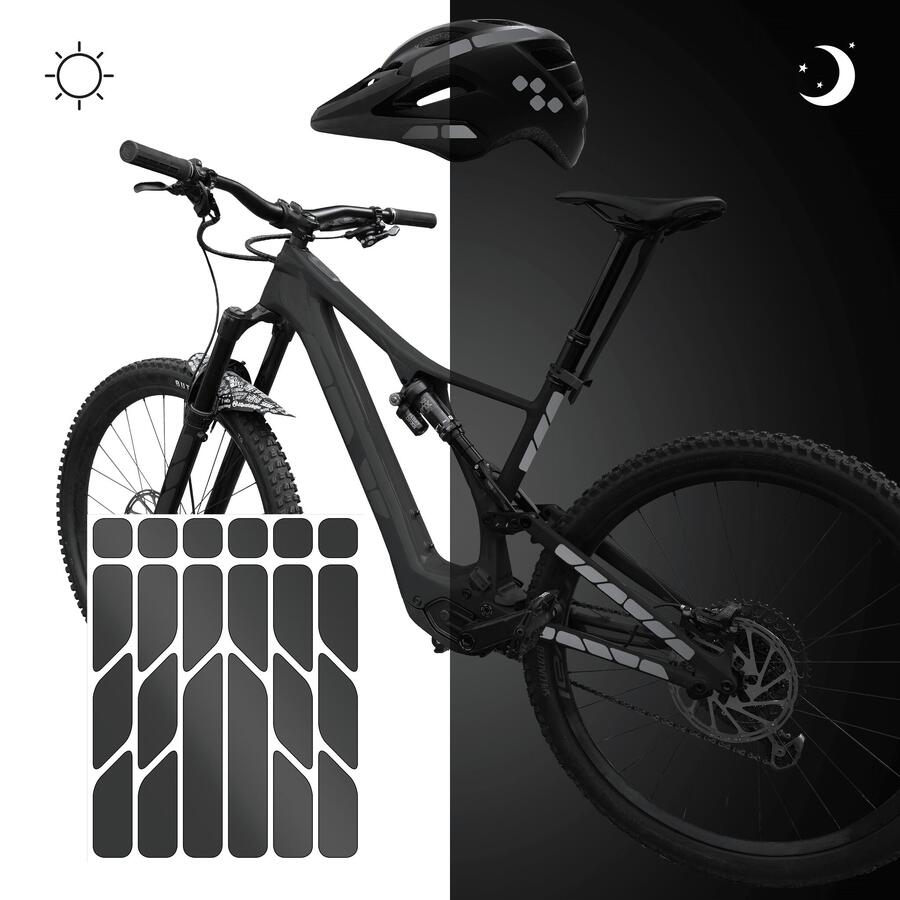 RIESEL DESIGN светоотражающие наклейки, велосипедный шлем, светоотражающая пленка для горного велосипеда для безопасности
RIESEL DESIGN светоотражающие наклейки, велосипедный шлем, светоотражающая пленка для горного велосипеда для безопасности