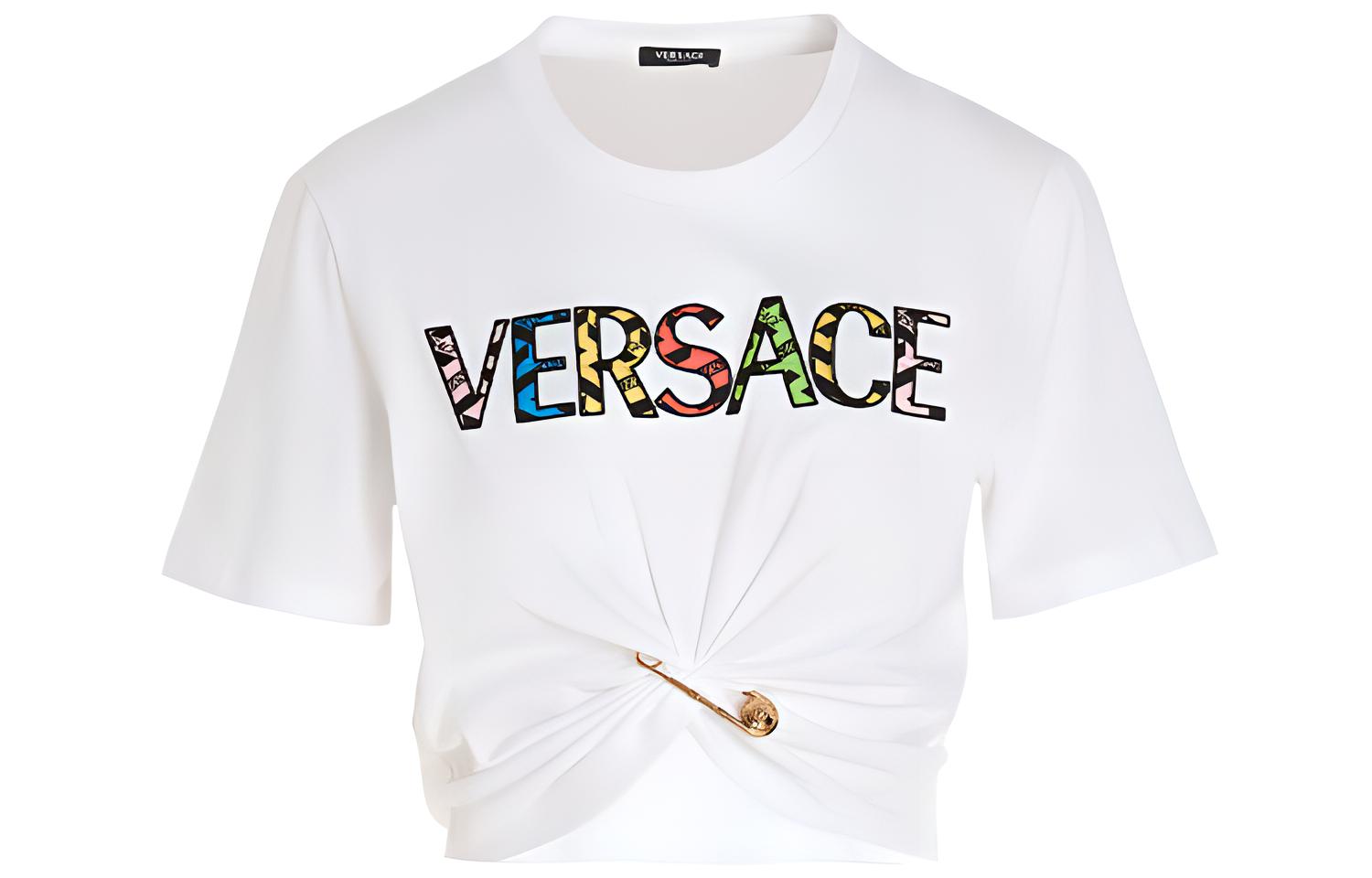 Versace Женская белая футболка с круглым вырезом, средней толщины, Белый, Versace Женская белая футболка с круглым вырезом, средней толщины
Versace Женская белая футболка с круглым вырезом, средней толщины, Белый, Versace Женская белая футболка с круглым вырезом, средней толщины
