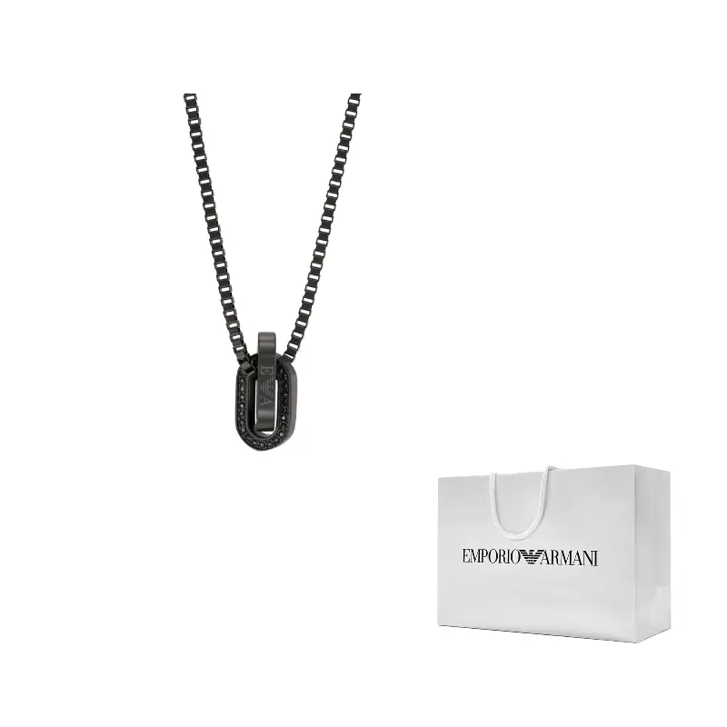 Мужское черное колье из нержавеющей стали EMPORIO ARMANI, черный
Мужское черное колье из нержавеющей стали EMPORIO ARMANI, черный